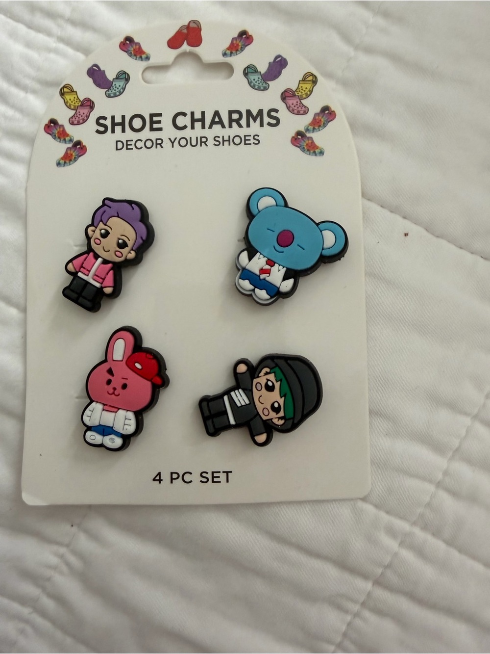 Kawaii Cartoon Shoe Charms - 2 sets - Picture 1 of 3